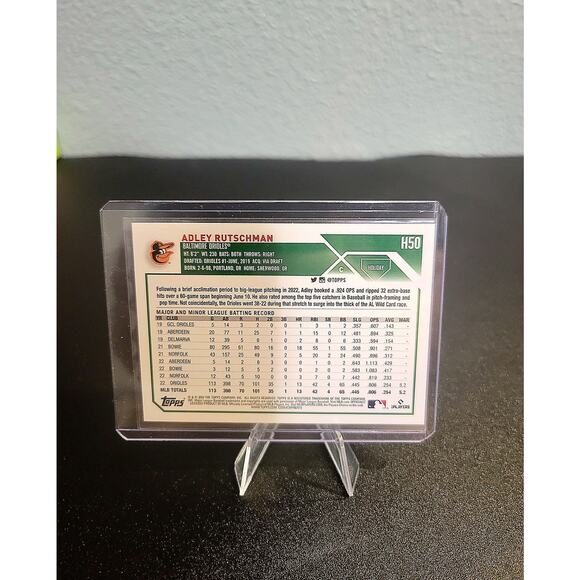 2023 Adley Rutschman RC Topps Holiday Rare Photo Variations #H50 SSP - Picture 3 of 4